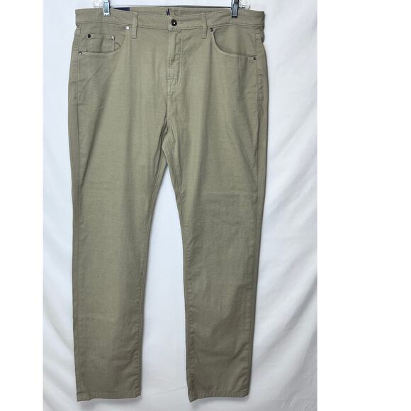 NWT Johnnie-O Men's Size 38 x 32 Tan Atlas Lightweight Stretch 5-Pocket Pant - Picture 1 of 8